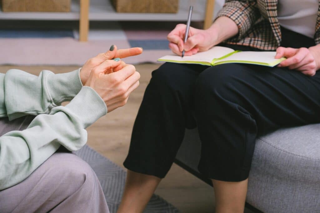 Doctor prescribing medication to a patient for medication management